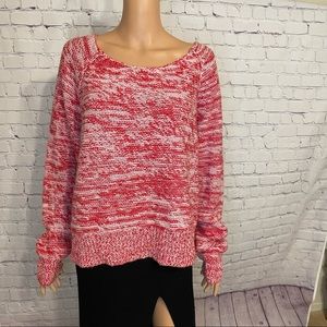 American Eagle Outfitters Knit Red & white Christmas/winter sweater size xxl